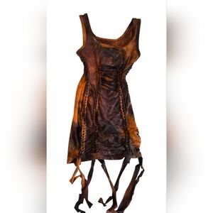 Braided Tie-Dye Dress